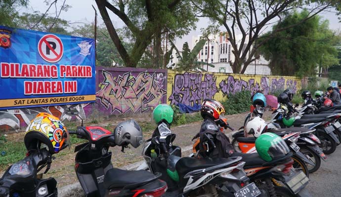 Sosialisasi Larangan Parkir 1