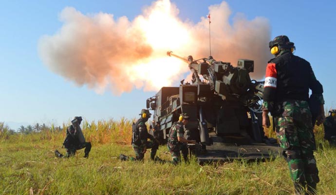 Tembakan Meriam dan Roket Menarmed 1
