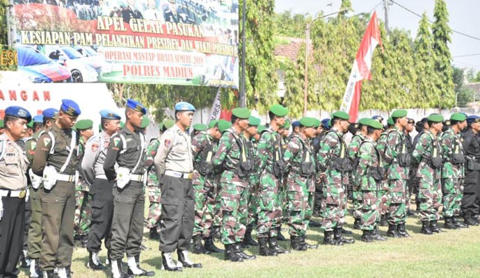 Polres dan Kodim Madiun Apel Gelar 3