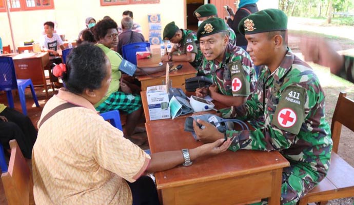 Satgas Yonif 411 Kostrad Bersama 1