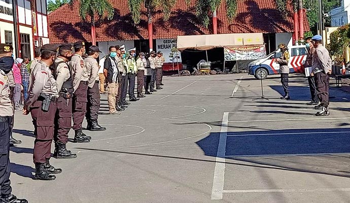 Polres Gowa Siagakan Satgas Aman Nusa Dua 1