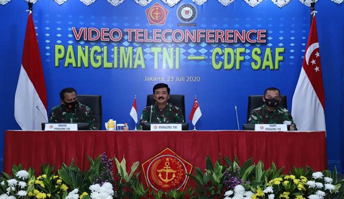 Panglima TNI dan Pangab Singapura 1