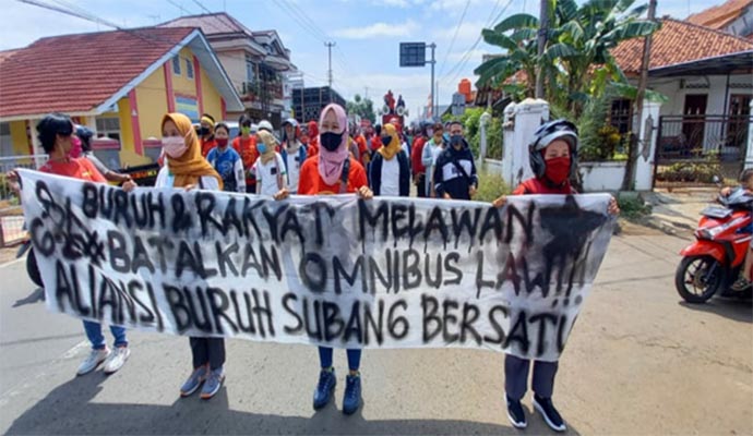 Ribuan Buruh Subang 1